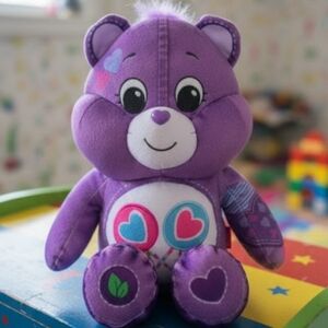 Care Bears Purple Share Bear Denim Edition Plush Toy